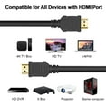 thumbnail image 4 of Ultrapoe 25FT HDMI Cables Cord with Ethernet ARC UHD TV, PS4/3, PC, Apple TV 1 Pack Black, 4 of 7