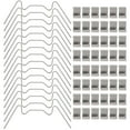 thumbnail image 6 of DRAFIDEEP 100Pcs Greenhouse Parts Silver Stainless Steel W Type For Garden And Greenhouse, 6 of 8