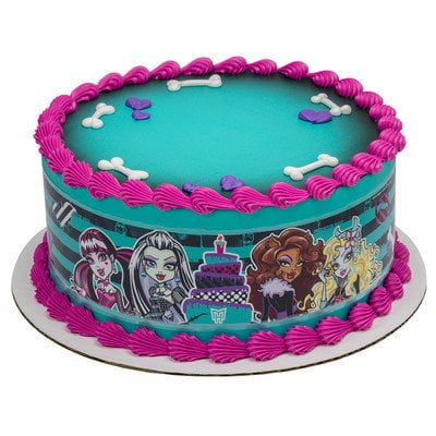 Monster High Edible Designer Prints Side Cake Border Celebration Screams Design Walmart Com Walmart Com