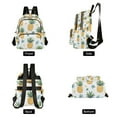 thumbnail image 4 of FORMRS Mini Backpack Purse for Women Travel Daypack Casual Shoulder Bag, Pineapple, 4 of 7