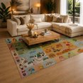 thumbnail image 3 of Gelasgo Four Seasons Learning Velvet Area Rug, Colorful Seasonal Educational Decorative Carpet, Soft Indoor Floor Mat for Kids Room Nursery Classroom Playroom Home Decor, 3 of 5