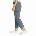 thumbnail image 4 of Eddie Bauer Capri Pants Women with Side Zipper Cargo Pocket Ripstop Capri Gray 16, 4 of 4