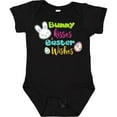 thumbnail image 3 of Inktastic Bunny Kisses Easter Wishes, Bunny, Easter Egg Boys or Girls Baby Bodysuit, 3 of 5
