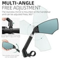 thumbnail image 3 of Bicycle Anti-glare Rear View Mirror Bike Mirror Handlebar 360 ° Adjustable Angle Bicycle Mirror For 0-1.97in, 3 of 9