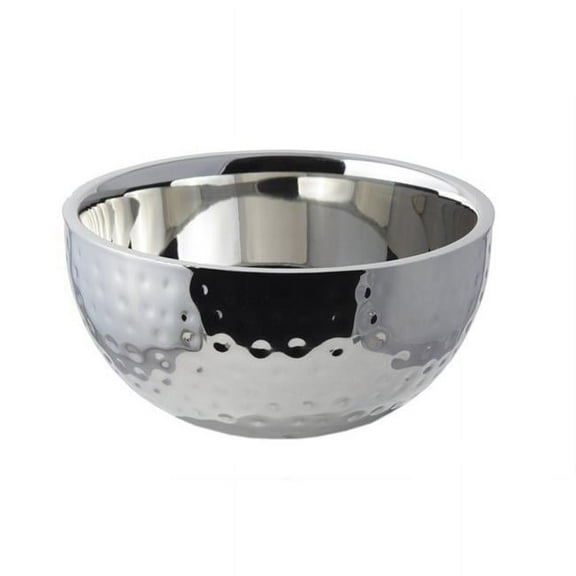 Bon Chef 61259 8.5 x 4.5 in. Classic Hammered Double Wall Bowl , 8 oz - 2 quart