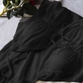 thumbnail image 4 of Lenpel Nightgown with Built in Bra for Women Lace V Neck Spaghetti Strap Sleepwear Mini Dresses Fashion Ruffle Trim House Pajama Dresses, 4 of 7