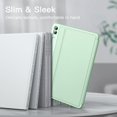 thumbnail image 4 of Étui pour Samsung Galaxy Tab S9 FE+ / S9 FE Plus 12.4 Pouces avec Support pour S Pen, Support Folio Mince, Protection Multi-Angle (Menthe), 4 of 4