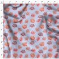 thumbnail image 4 of Soimoi Blue Poly Georgette Fabric Rose Floral Decor Fabric Printed Yard 52 Inch Wide, 4 of 6