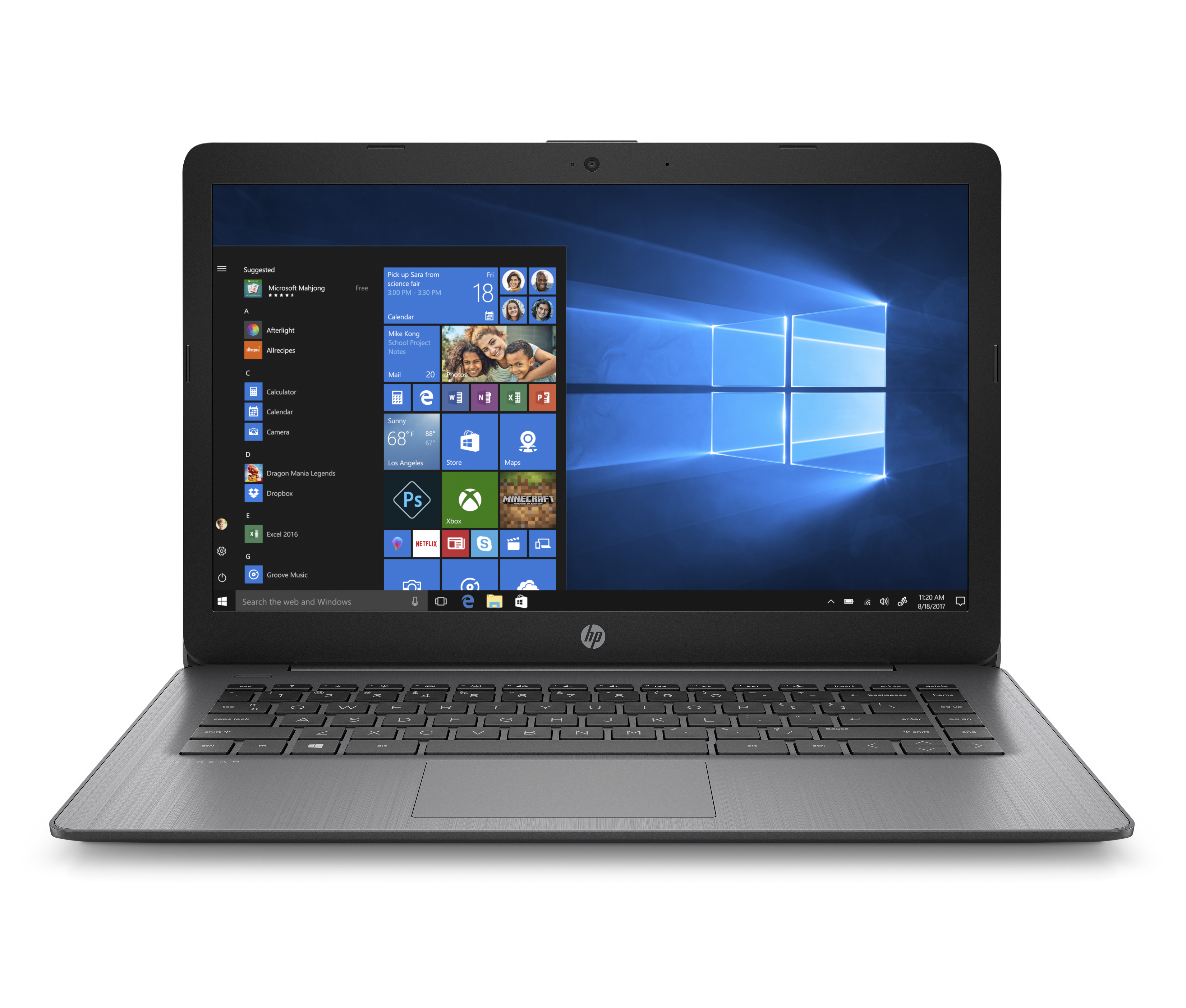 HP Stream 14 Laptop, Intel Celeron N4000, 4GB SDRAM, 32GB eMMC, Office 365 1-yr, Brilliant Black - image 4 of 6