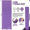 thumbnail image 4 of RDX Yoga Mat TPE 6mm Thick with Straps and Carry bag, 183 x 61 x 0.6CM, 4 of 10