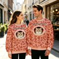 thumbnail image 2 of CAIVO Leopard Print Men Women Unisex Pet Pouch Hoodie Cat Sweatshirt with Zipper Pouch Pocket for Dogs Long Sleeve Tops, 2 of 5