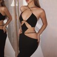 thumbnail image 3 of Vestido ajustado para mujer Vestido largo de punto sin espalda Vestido maxi sexy Traje de vacaciones FLhrweasw Nuevo, 3 of 9