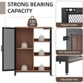 thumbnail image 5 of Redlife Coffee Bar Cabinet for Home Liquor, Bar Cabinet, Liquor Cabinet, LED Home Mini Bar Cabinet for Liquor, Buffet Cabinet with Storage, Kitchen Storage Cabinet with LED Light, 5 of 9