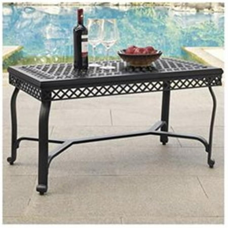 Portofino Cast Aluminum Coffee Table 44 Charcoal Black Portofino Cast Aluminum Coffee Table 44 Charcoal Black