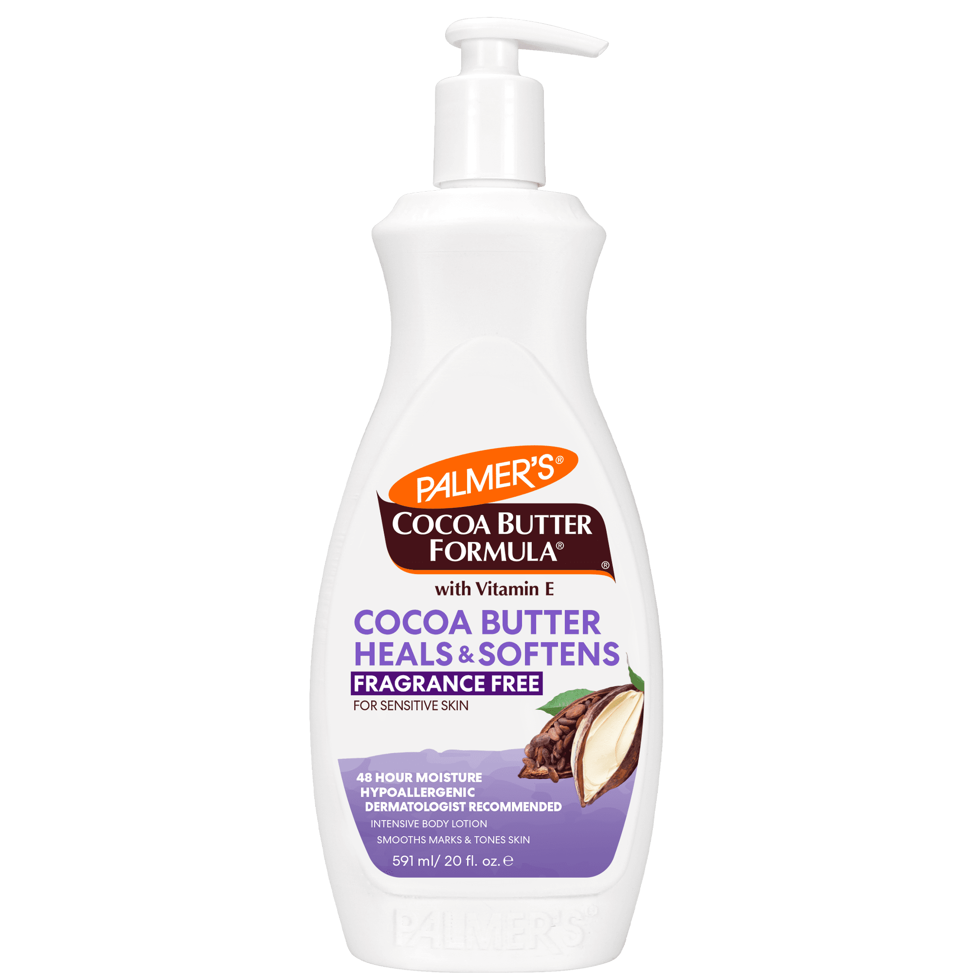 (3 pack) Palmer's Cocoa Butter Formula Daily Skin Therapy Fragrance Free Body Lotion for Dry Skin, 20 fl. oz.