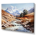 thumbnail image 2 of Designart "Rocky Majesty of Beige Brown Mountains" Landscapes Wall Art Print, 2 of 5