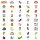 thumbnail image 5 of Pegatinas de vinilo impermeable con grafiti, 90 unidades por lote, con forma de animal frutal, 5 of 5