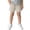 E399-Beige, variant on hengsof Girls Solid Casual Shorts Elastic Waist Cotton Comfort Daily Shorts Summer Fashion Beach Shorts with Pockets