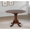 thumbnail image 4 of Sunset Trading Round Drop Leaf Dining Table in Chestnut, 4 of 8