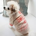 thumbnail image 3 of SPRING PARK Pet Dog Pullover Letter Print Winter Warm Puppy Clothing Cute Doggie Sweatshirt, 3 of 8