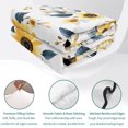 thumbnail image 4 of King Quilt Set 96''x106'', Sunflower Lightweight Summer Bedspread Coverlet Set with 2 Pillow Shams, Spring Floral Vintage Summer Botanical Breathable All Season Quilt Bedding for Bedroom/Guest Room, 4 of 9