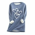 thumbnail image 1 of Birdeem Womens Large Loose Raglan Top Thickened and Velvet Lamb Wool Warm Underlay, 1 of 1