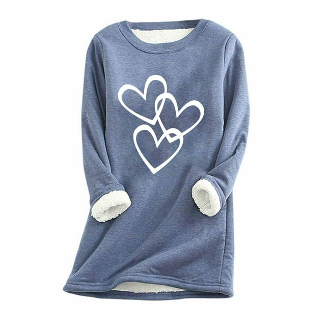 Birdeem Womens Large Loose Raglan Top Thickened and Velvet Lamb Wool Warm Underlay