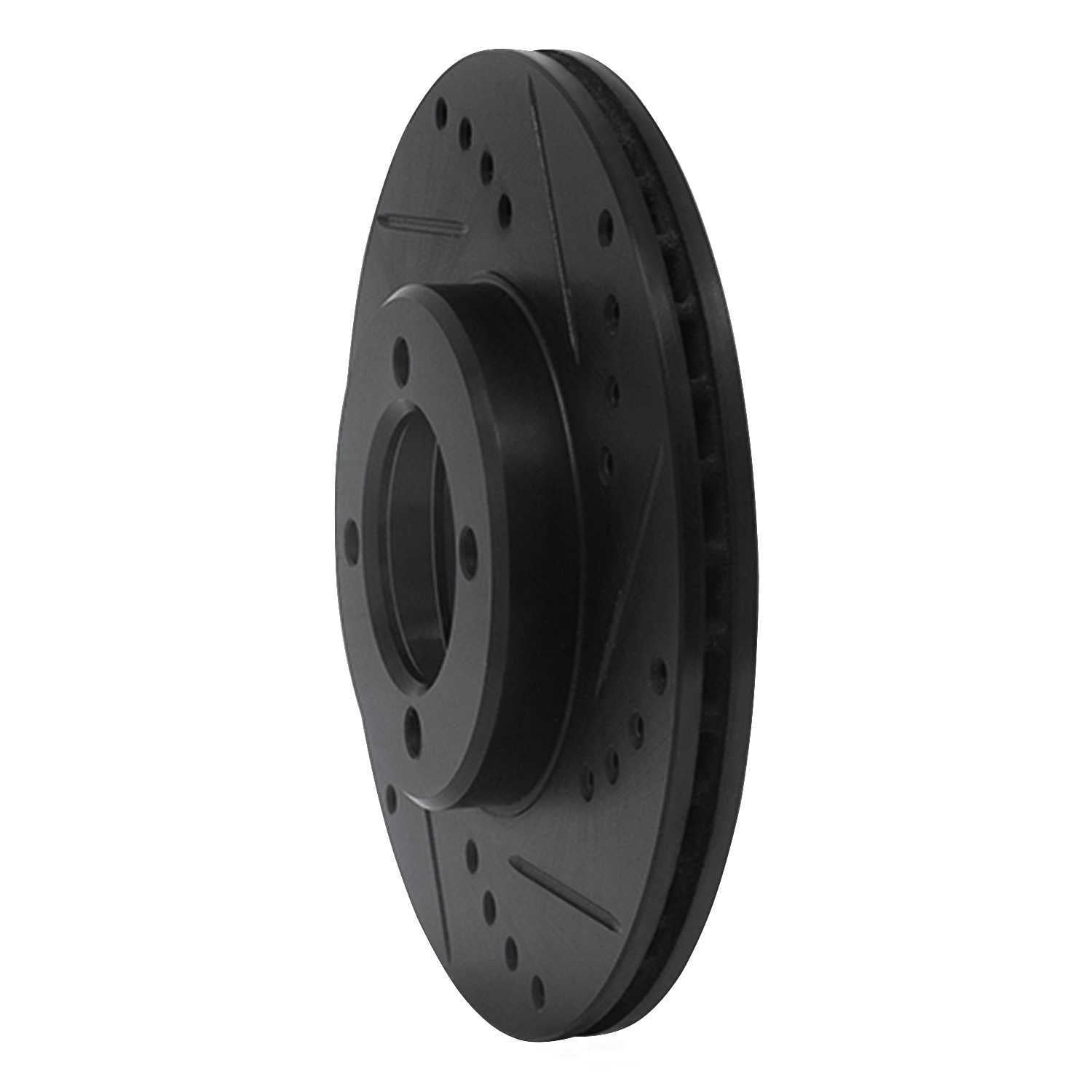 Dynamic Friction Company 633-76020R DFC Brake Rotor - Drilled And Slotted - Black