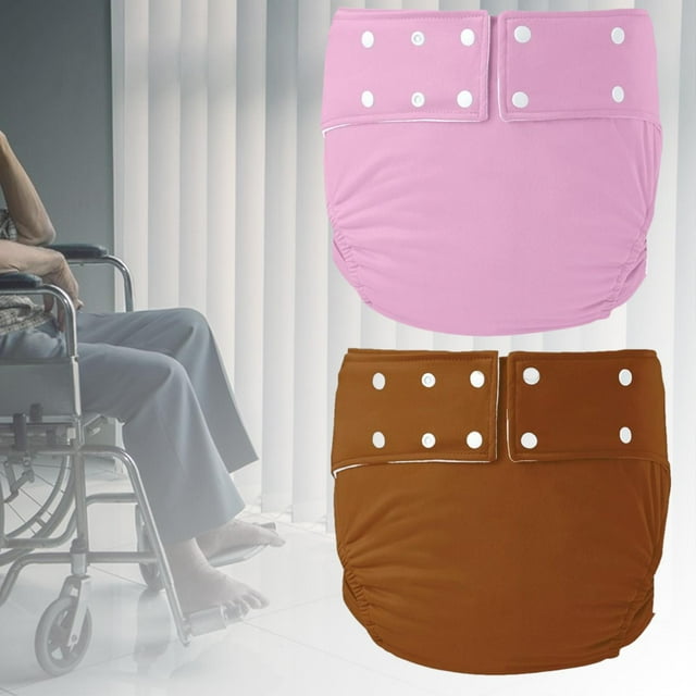 2 Piezas de Pañales Reutilizables para Adultos Impermeables Pantalones de Incontinencia Fernando