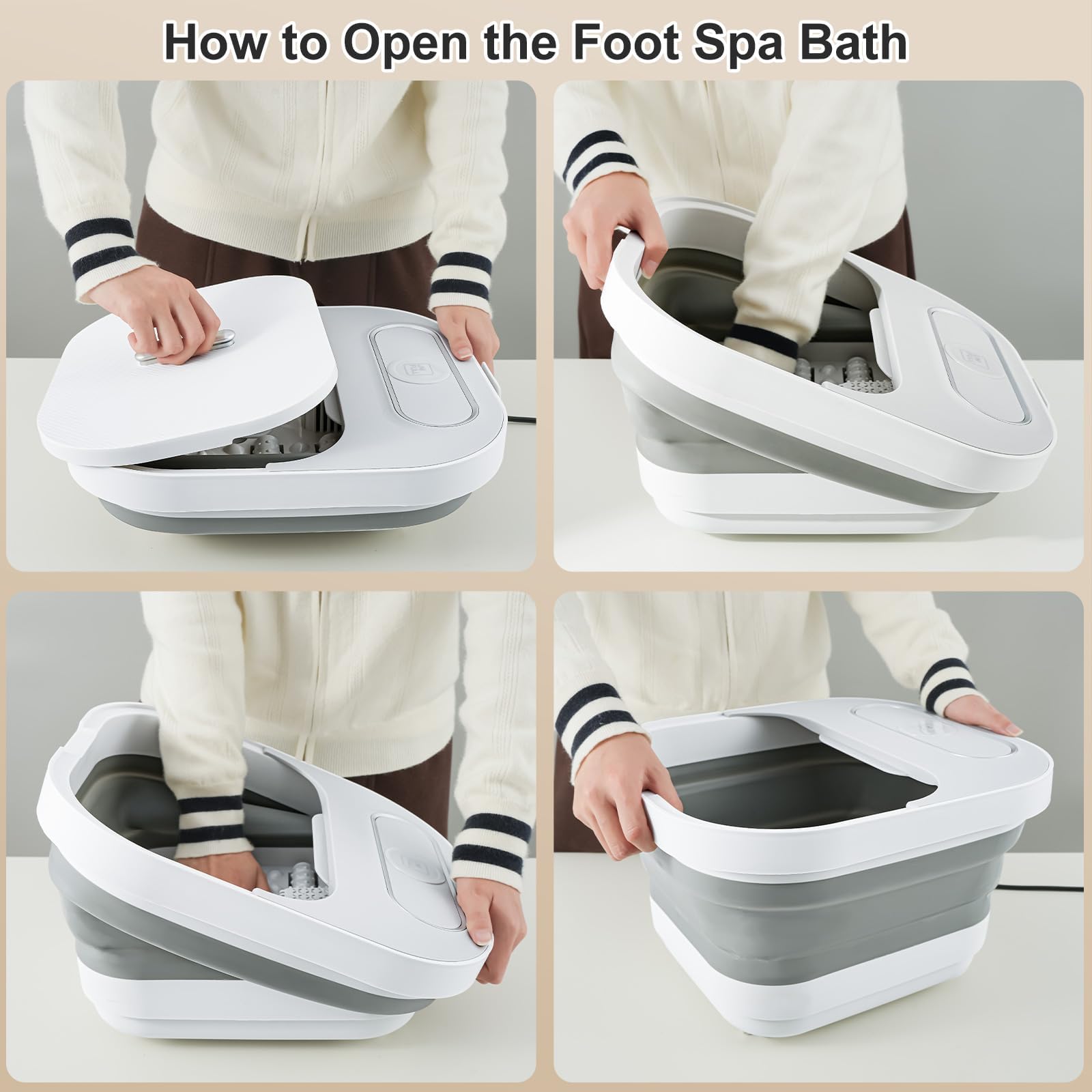 UNIFULL Foot Spa Bath with Heat and Red Light photo 6