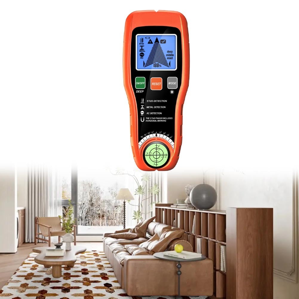 7-in-1 Handheld Wall Finder: Easily Find Studs, Wires and Metal