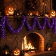 thumbnail image 5 of chaungfeng 3 PCS Purple Tinsel Garland, Christmas Metallic Foil Tinsel Garland Decorations for Christmas Tree Parade Floats Halloween Birthday Party Supply (79", Purple), 5 of 8