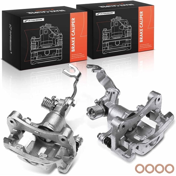 A-Premium Brake Caliper Assembly with Bracket Compatible with Nissan Sentra 2004-2006 L4 2.5L Rear Side 2-PC Set