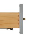 thumbnail image 5 of ARIEL 55" Grey Bathroom Vanity with 1.5" Edge Pure White Quartz Countertop & Backsplash, Center Rectangular Sink, 2 Soft Closing Doors, 9 Full Extension Dovetail Drawers, Toe Kick, Satin Brass, 5 of 9