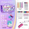 thumbnail image 2 of Set de rotuladores Weirtoya, lavable, con aroma a fruta, con funda de unicornio, 2 of 6