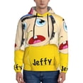 thumbnail image 2 of Lsque Sml Jeffy Pattern Casual Men's Hoodie,Hooded Sweatshirt with Kangaroo Pocket,Pullover Hoodie-Medium, 2 of 8
