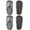 Grey, variant on 2 Pairs Microfiber Cleaning Mop Slippers for Floor Cleaning House Mop Shoes Men and Women Washable Unisex Dusting Slippers Dirt Tool Supplies(Large,Black, Beige)