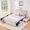 Pink, variant on Queen Bed Frame with Rabbit Ear Headboard and LED Light, Boucle Upholstered Platform with 4 Storage Drawers, No Box Spring Needed, for Bedroom, Guest Room, Apartment, Pink