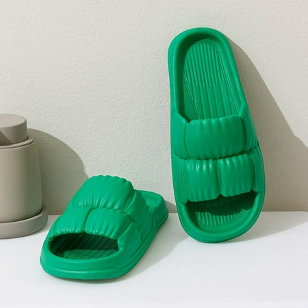 

QWZNDZGR Women Super Light Cloud Slippers Sandals Summer Beach Soft Sole Female Flip Flops EVA Men Ladies Home Bathroom Anti-slip Slides