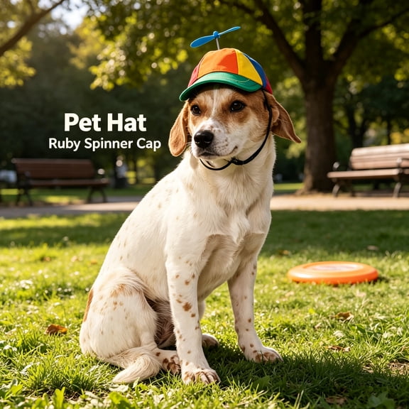 TELOLY Propeller Hat Pet Hat for Dogs Or Cats, M/L Funny Dog Costume