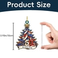 thumbnail image 3 of 250th Anniversary Christmas Ornament,Patriotic 2D Acrylic Keepsake for Christmas Tree,Car,Home Wall Commemorative Holiday Decoration(A), 3 of 6