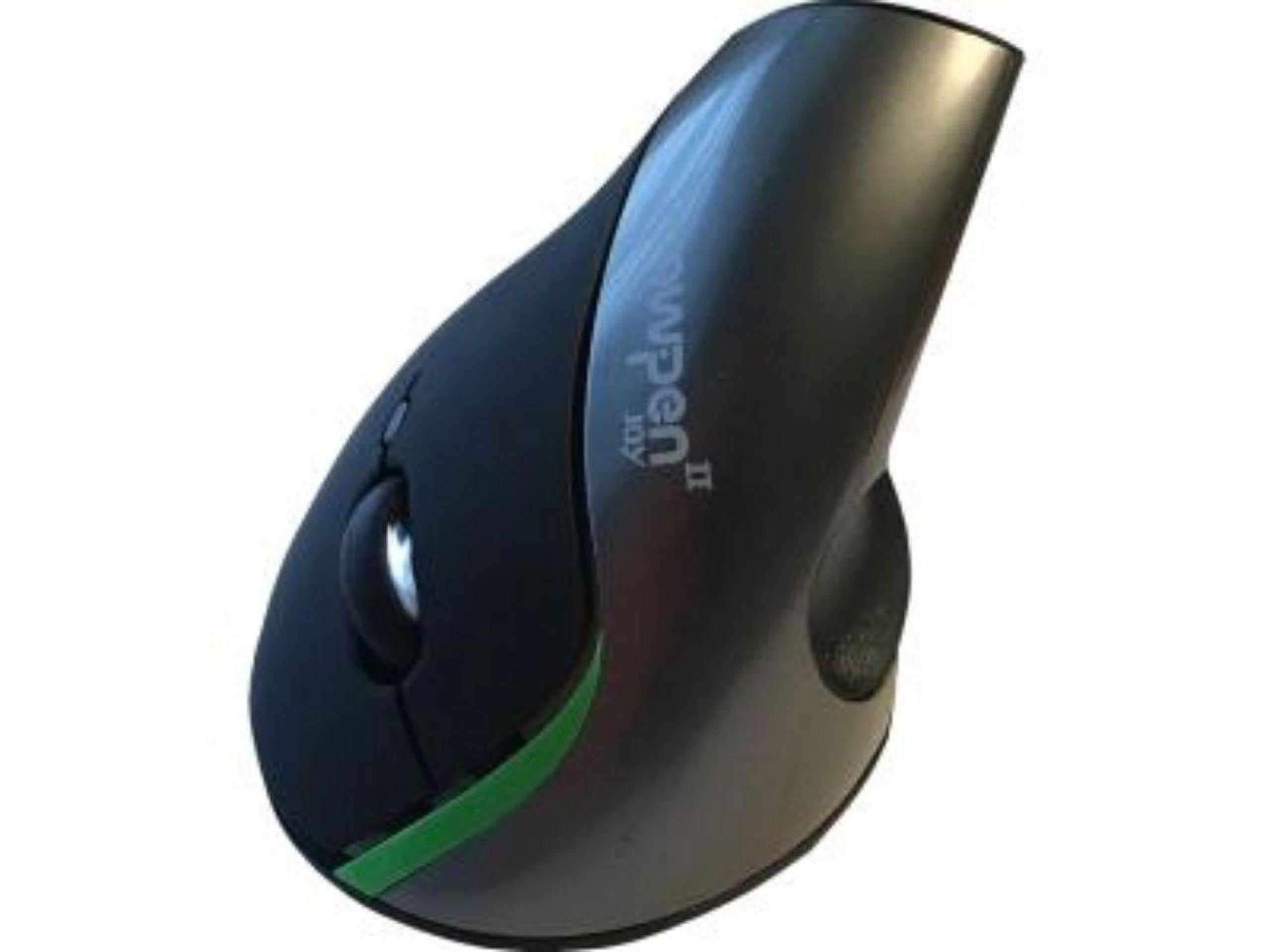 WOW PEN JOY II WIRELESS ERGONOMIC COMPUTER MOUSE SILVER - Optical - Wireless - Black, Silver - 1 Pack - USB - 2000 dpi - Scroll Wheel - 6 Button(s) - Right-handed Only