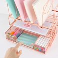 thumbnail image 4 of Rose Gold Desk Organizers, 4 of 4