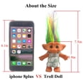 thumbnail image 5 of Lucky Troll Dolls,Vintage Troll Dolls Chromatic Adorable for Collections, School Project, Arts and Crafts, Party Favors - 7.5" Tall Green(Include The Length of Hair), 5 of 5