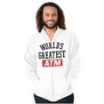 thumbnail image 3 of Funny Worlds Greatest ATM Dad Joke Zip Hoodie Sweatshirt Men Brisco Brands M, 3 of 6