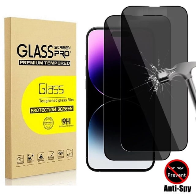 2 Pack iPhone 11 Pro Privacy Screen Protector 5.8 Inch, 9H Anti Spy Dark Tempered Glass Screen Protector for iPhone 11 Pro, Easy Installation, Bubble Free