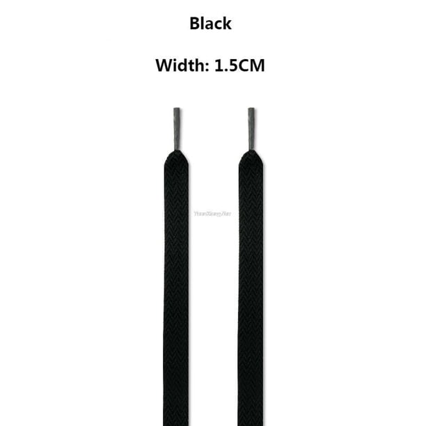 par de cordones de marca de lujo para zapatillas AF1 cordones de zapatos ancho 1,5 cm/2 cm/3 cm cordones planos zapatos 120/140/160 cm cuerdas 160 cm Gao Jinjia LED