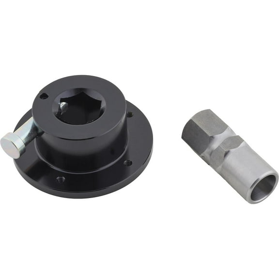 5-Bolt Black Quick Release Steering Wheel Hub Hex for 5/8" Shaft