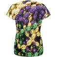 thumbnail image 2 of Mardi Gras Beads All Over Womens T-Shirt - X-Large, 2 of 2
