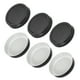 thumbnail image 1 of 6 Pcs Tapas de Frascos Mason, Tapas de Lata de Colores con Etiqueta para Frascos Mason de Boca Regular para Fermentación, Encurtido, Preparación de Comidas, Congelación, Conservación, Negro (70mm), 1 of 7